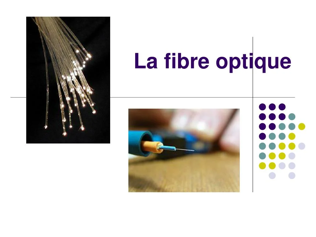 Fibre optique coupée